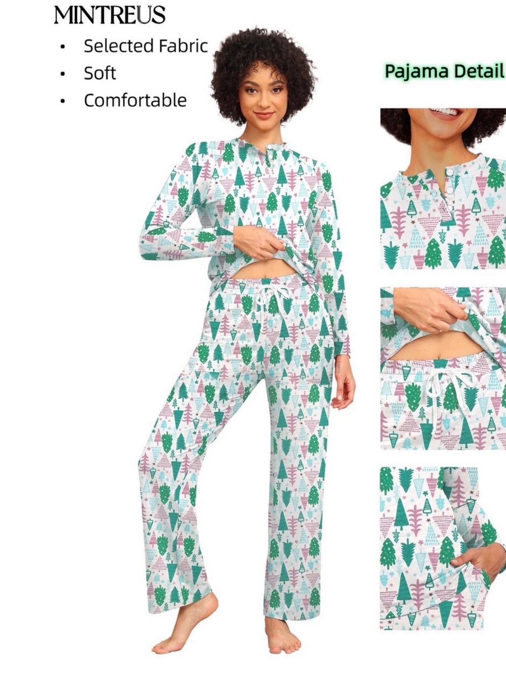 Mintreus Women’s Christmas Pajama Set – Size Small - Picture 2 of 4